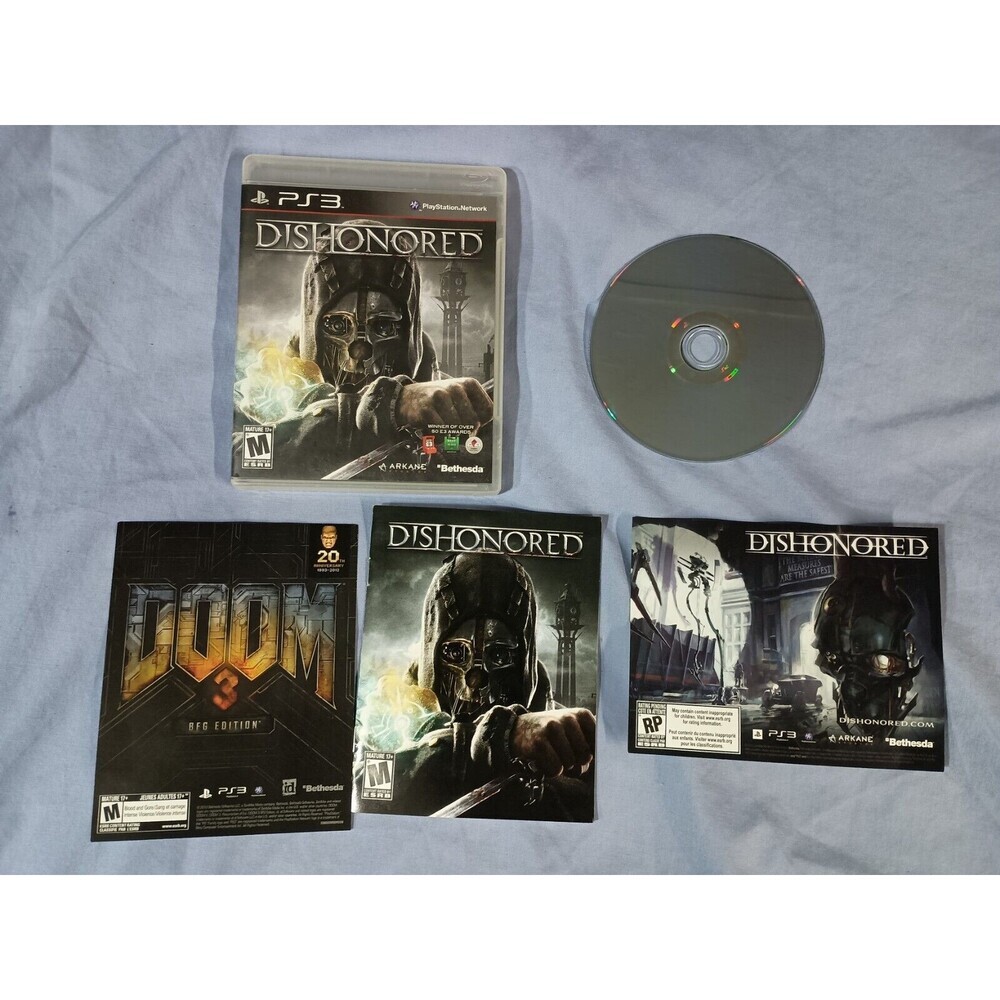 Dishonored Sony PS3 PlayStation 3 2012 Complete With Manual CIB TESTED Working